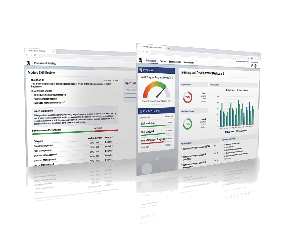 RE5 Exam Prep progress dashboard preview